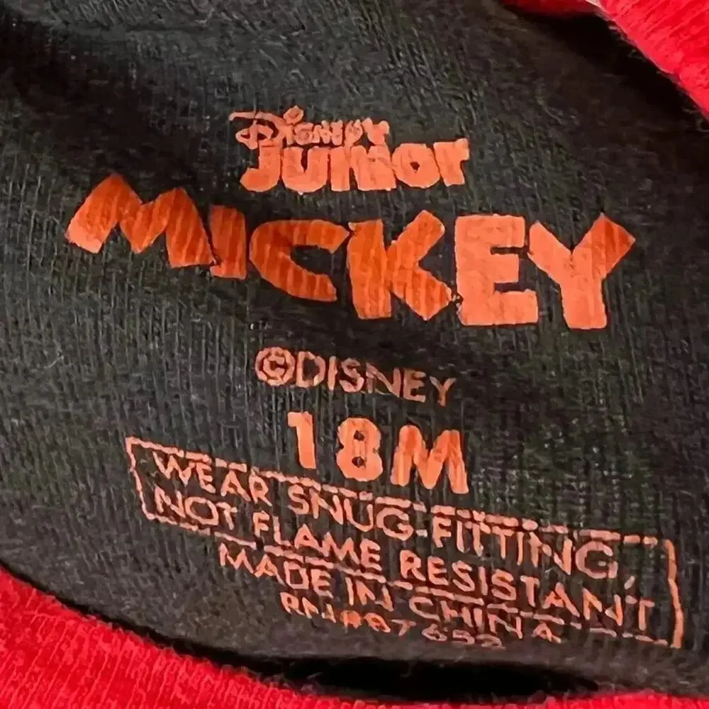 Disney Jr Mickey Mouse long sleeve pajama set gender neutral Size 18 months